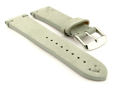 Suede Leather Retro Style Watch Strap Blacksmith Plus Grey 18mm (image for) Suede Leather Retro Style Watch Strap Blacksmith Plus Grey 18mm