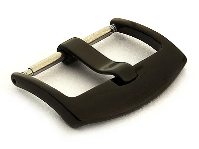 Polished Black (PVD) Stainless Steel Watch Strap Buckle BRD 22mm (image for) Polished Black (PVD) Stainless Steel Watch Strap Buckle BRD 22mm