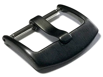 Brushed Black (PVD) Stainless Steel Watch Strap Buckle BRD 22mm (image for) Brushed Black (PVD) Stainless Steel Watch Strap Buckle BRD 22mm