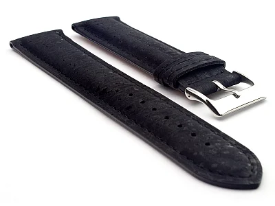 Real Cork Watch Strap Band Vegan - VIP Black 14mm (image for) Real Cork Watch Strap Band Vegan - VIP Black 14mm
