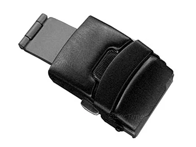 Brushed Black (PVD) Stainless Steel Watch Strap Deployant Clasp 16mm (image for) Brushed Black (PVD) Stainless Steel Watch Strap Deployant Clasp 16mm