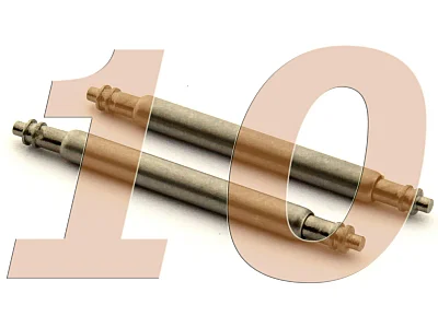 10 x Telescopic Ss. Double Flange Spring Bar Diameter 1.50mm - Width 10mm (image for) 10 x Telescopic Ss. Double Flange Spring Bar Diameter 1.50mm - Width 10mm