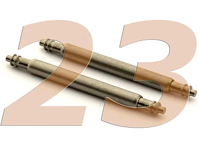 10 x Telescopic Ss. Double Flange Spring Bar Diameter 1.50mm - Width 23mm (image for) 10 x Telescopic Ss. Double Flange Spring Bar Diameter 1.50mm - Width 23mm