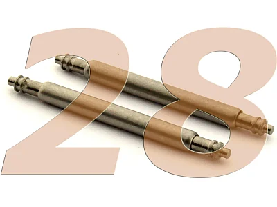 10 x Telescopic Ss. Double Flange Spring Bar Diameter 1.50mm - Width 28mm (image for) 10 x Telescopic Ss. Double Flange Spring Bar Diameter 1.50mm - Width 28mm