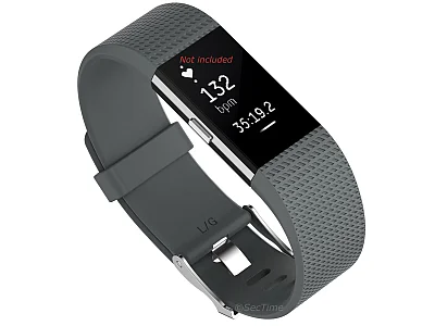 Replacement Silicone Watch Strap Band For Fitbit Charge 2 Grey - Small (image for) Replacement Silicone Watch Strap Band For Fitbit Charge 2 Grey - Small