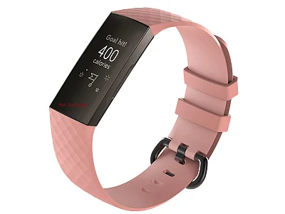 Replacement Silicone Watch Strap Band For Fitbit Charge 3 Salmon - Large (image for) Replacement Silicone Watch Strap Band For Fitbit Charge 3 Salmon - Large