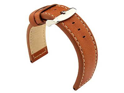 18mm Brown (Tan) - HAVANA Genuine Leather Watch Strap / Band (image for) 18mm Brown (Tan) - HAVANA Genuine Leather Watch Strap / Band