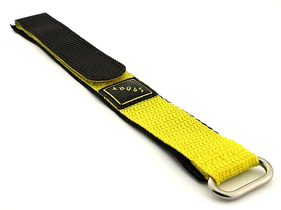 Hook & Loop Watch Strap Sport, Nylon Yellow 20mm (image for) Hook & Loop Watch Strap Sport, Nylon Yellow 20mm