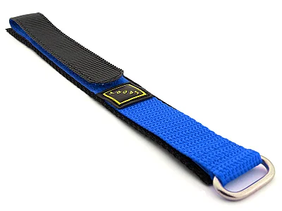 Hook & Loop Watch Strap Sport, Nylon Sky Blue 22mm (image for) Hook & Loop Watch Strap Sport, Nylon Sky Blue 22mm
