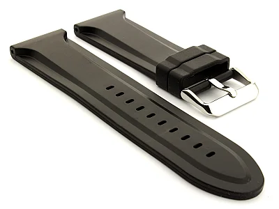 Silicone Watch Strap Jumbo Waterproof Black 30mm (image for) Silicone Watch Strap Jumbo Waterproof Black 30mm