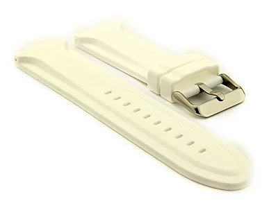 Silicone Watch Strap Jumbo Waterproof White 30mm (image for) Silicone Watch Strap Jumbo Waterproof White 30mm