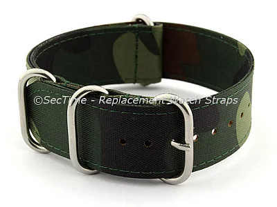 NATO G10 Watch Strap Military Nylon Divers (3 rings) Camouflage 22mm (image for) NATO G10 Watch Strap Military Nylon Divers (3 rings) Camouflage 22mm