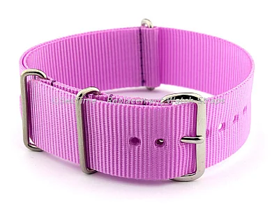 NATO G10 Watch Strap Military Nylon Divers (3 rings) Lilac 20mm (image for) NATO G10 Watch Strap Military Nylon Divers (3 rings) Lilac 20mm
