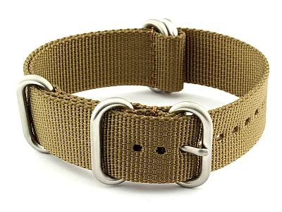 24mm Desert Tan - Nylon Watch Strap/Band Strong Heavy Duty (4/5 rings) Military (image for) 24mm Desert Tan - Nylon Watch Strap/Band Strong Heavy Duty (4/5 rings) Military