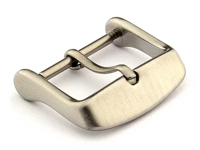 Brushed Silver-Coloured Stainless Steel Standard Watch Strap Buckle 20mm (image for) Brushed Silver-Coloured Stainless Steel Standard Watch Strap Buckle 20mm