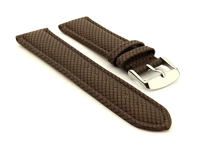 Synthetic Waterproof Watch Strap Toulon Dark Brown 24mm (image for) Synthetic Waterproof Watch Strap Toulon Dark Brown 24mm