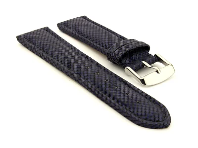 Synthetic Waterproof Watch Strap Toulon Blue 22mm (image for) Synthetic Waterproof Watch Strap Toulon Blue 22mm