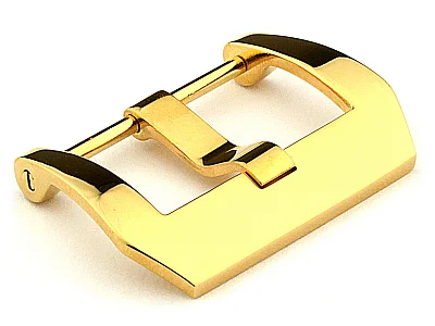 26mm Yellow Gold Stainless Steel Trapezium Buckle fitted by Screw (image for) 26mm Yellow Gold Stainless Steel Trapezium Buckle fitted by Screw
