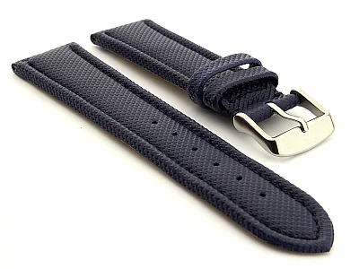 Polyurethane Waterproof Watch Strap Blue 18mm (image for) Polyurethane Waterproof Watch Strap Blue 18mm