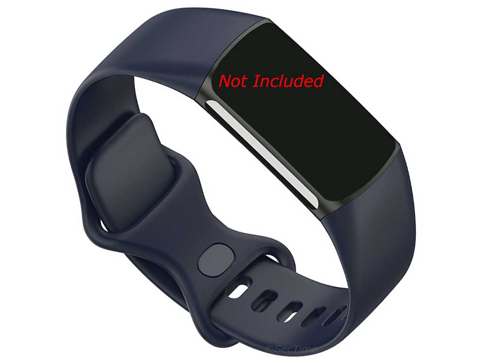 Silicone Watch Strap Band For Fitbit Charge 5 Navy Blue - FC5123SS03