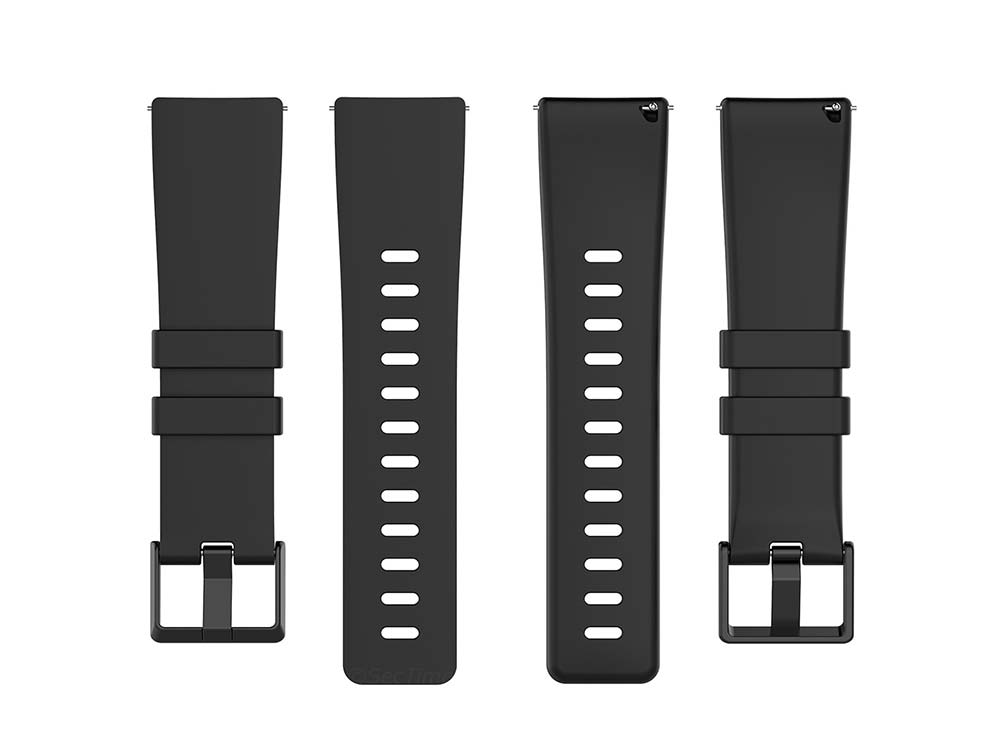 Replacement Silicone Watch Strap Band For Fitbit Versa 1, 2, Lite Black - Small 05 M1