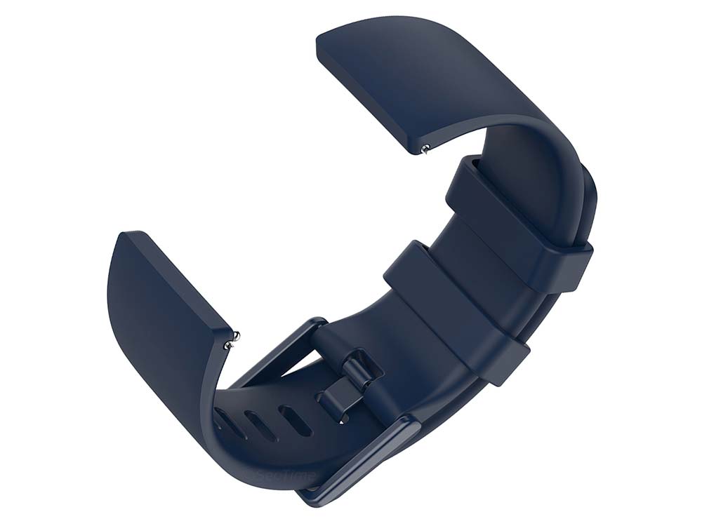 Replacement Silicone Watch Strap Band For Fitbit Versa 1, 2, Lite Navy Blue - Large 04 M1