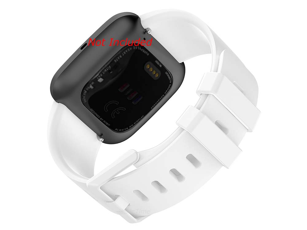 Replacement Silicone Watch Strap Band For Fitbit Versa 1, 2, Lite White - Small 02 M1