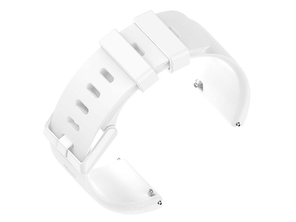 Replacement Silicone Watch Strap Band For Fitbit Versa 1, 2, Lite White - Large 03 M1