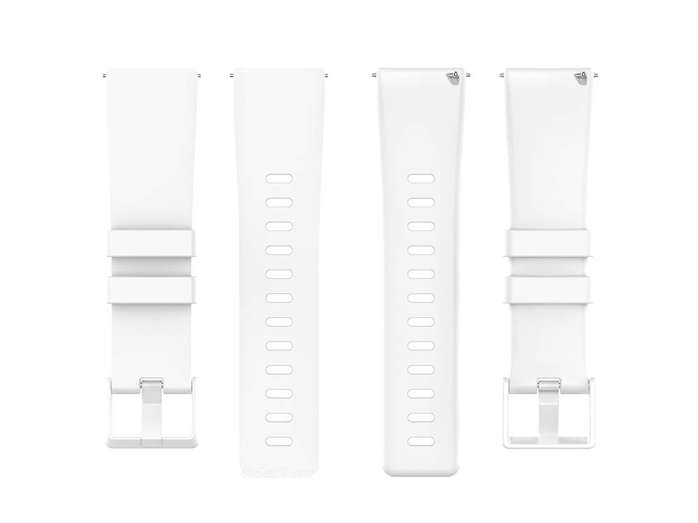 Replacement Silicone Watch Strap Band For Fitbit Versa 1, 2, Lite White - Large 05 M1