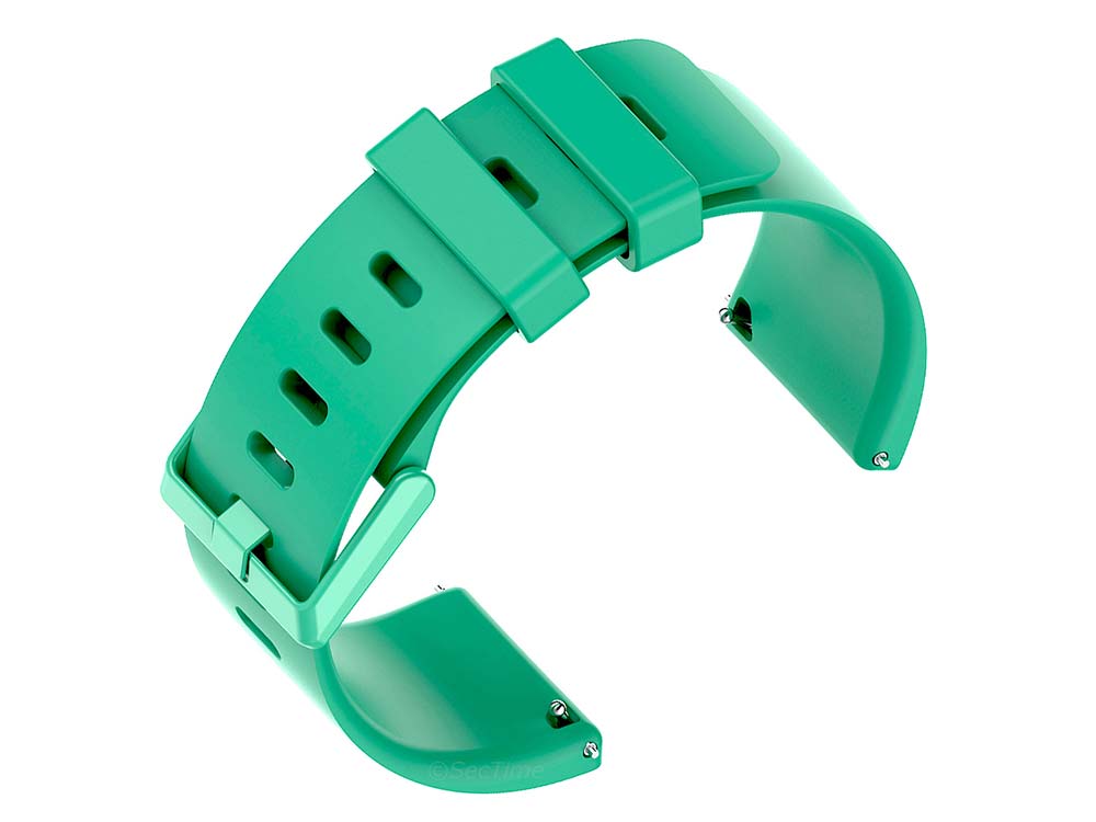 Replacement Silicone Watch Strap Band For Fitbit Versa 1, 2, Lite Green - Large 03 M1