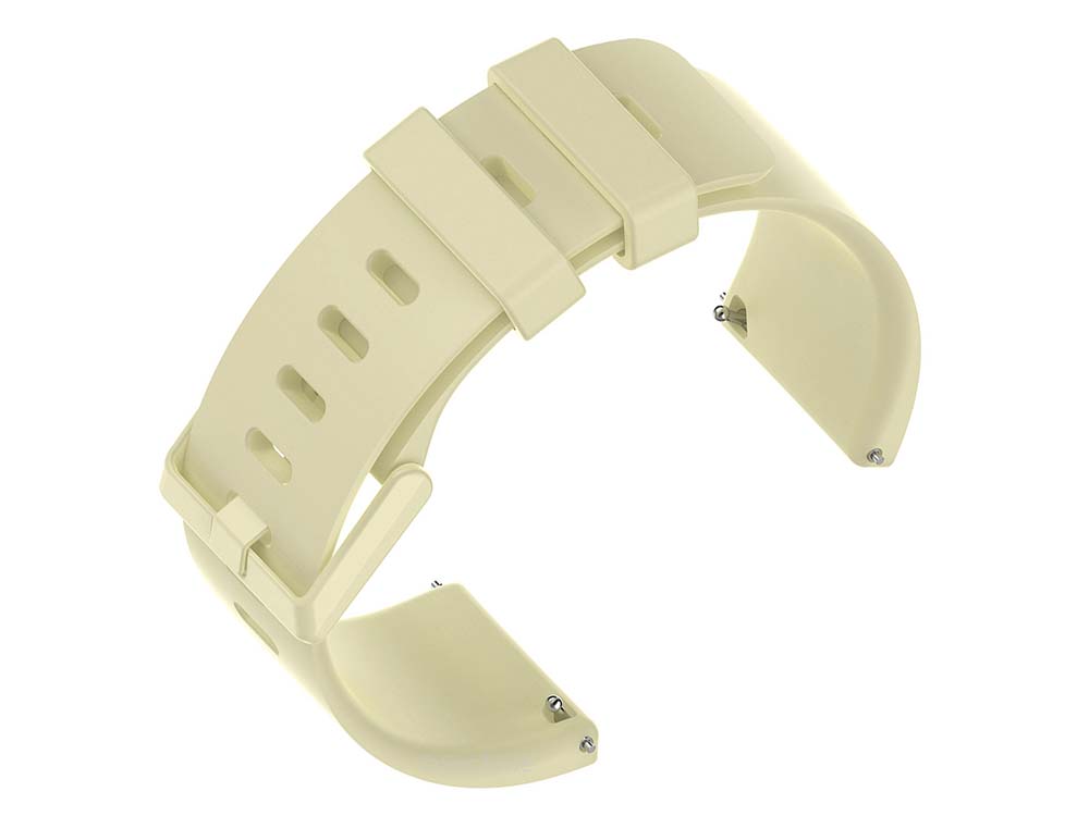 Replacement Silicone Watch Strap Band For Fitbit Versa 1, 2, Lite Beige - Small 03 M1