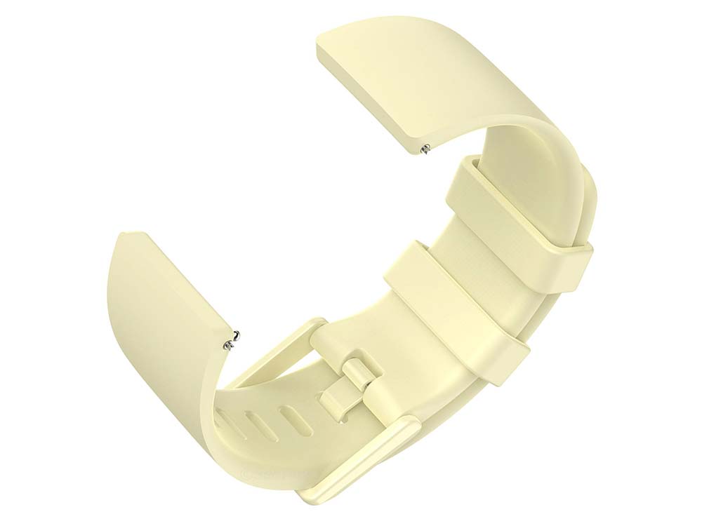 Replacement Silicone Watch Strap Band For Fitbit Versa 1, 2, Lite Beige - Small 04 M1