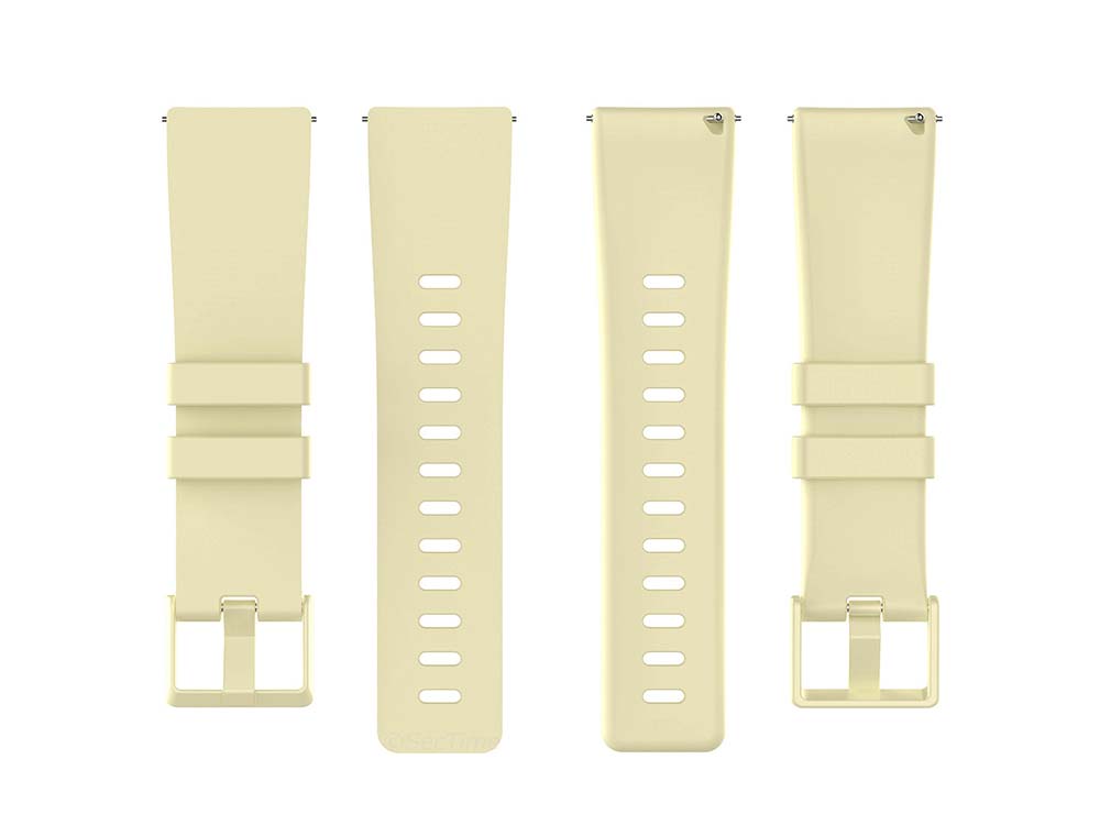 Replacement Silicone Watch Strap Band For Fitbit Versa 1, 2, Lite Beige - Small 05 M1