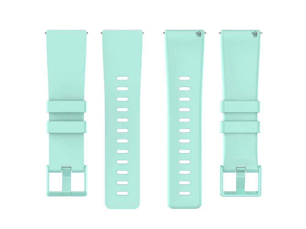 Replacement Silicone Watch Strap Band For Fitbit Versa 1, 2, Lite Cyan - Large 05 M1