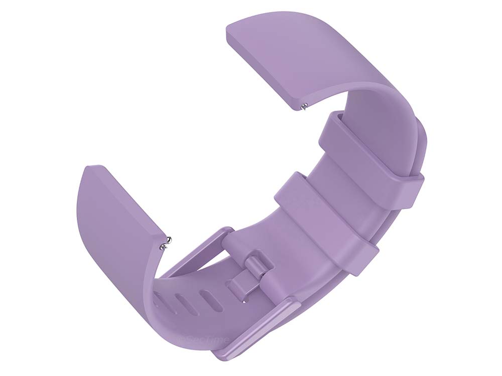 Replacement Silicone Watch Strap Band For Fitbit Versa 1, 2, Lite Lilac - Large 04 M1
