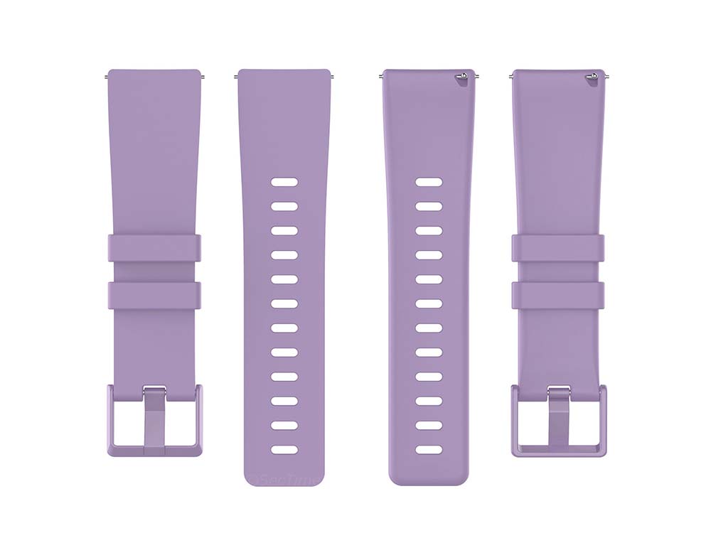 Replacement Silicone Watch Strap Band For Fitbit Versa 1, 2, Lite Lilac - Large 05 M1