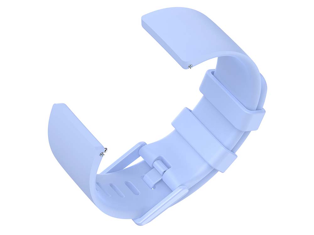Replacement Silicone Watch Strap Band For Fitbit Versa 1, 2, Lite Lilac-Blue - Large 04 M1