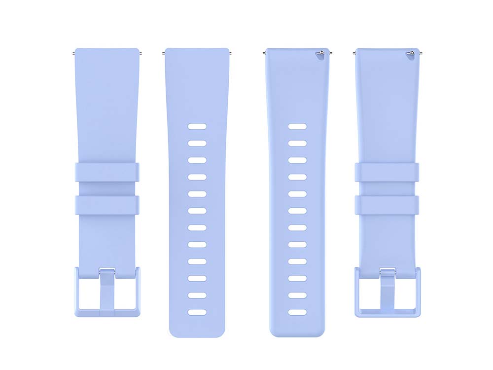 Replacement Silicone Watch Strap Band For Fitbit Versa 1, 2, Lite Lilac-Blue - Large 05 M1