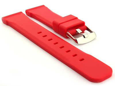 Silicone Watch Band SN Waterproof Red 20mm