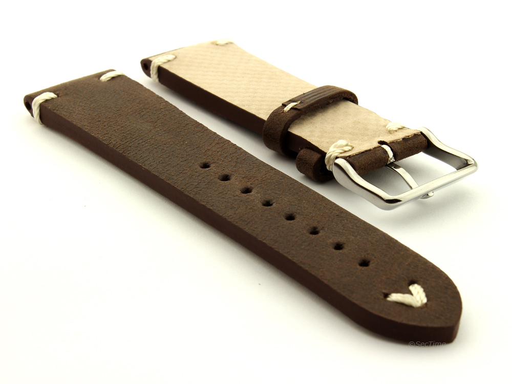 Genuine Leather Vintage Style Wristwatch Strap Band Blacksmith 18mm