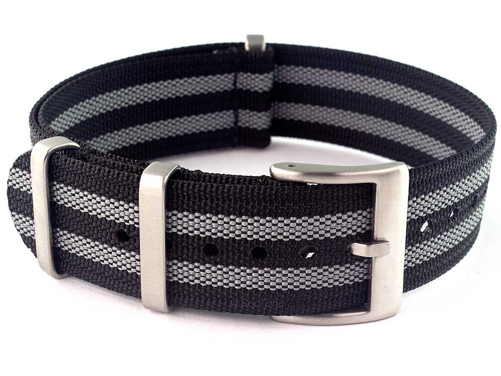 Ribbed Nylon Nato Watch Strap Military Divers 18mm