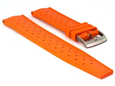 FKM Rubber Quick Release Watch Strap Band Waterproof Orbit Orange 20mm