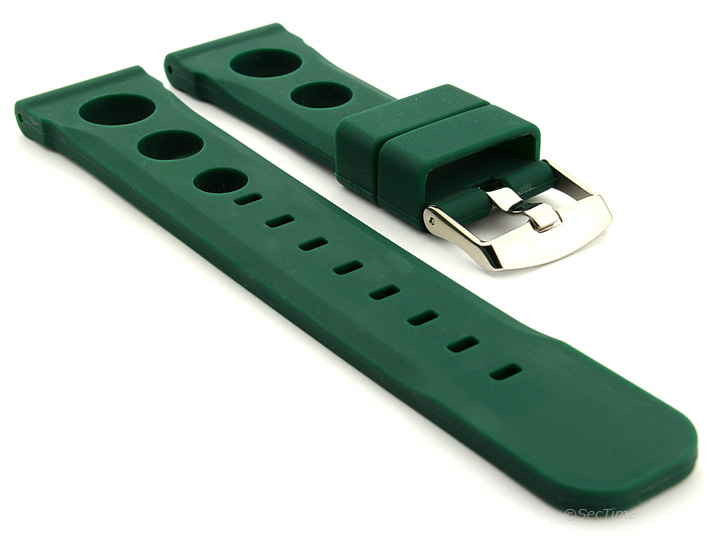 Perforated Silicone Rubber Watch Strap Band Waterproof Resin Sh 20mm 22mm 24mm Ebay 6072